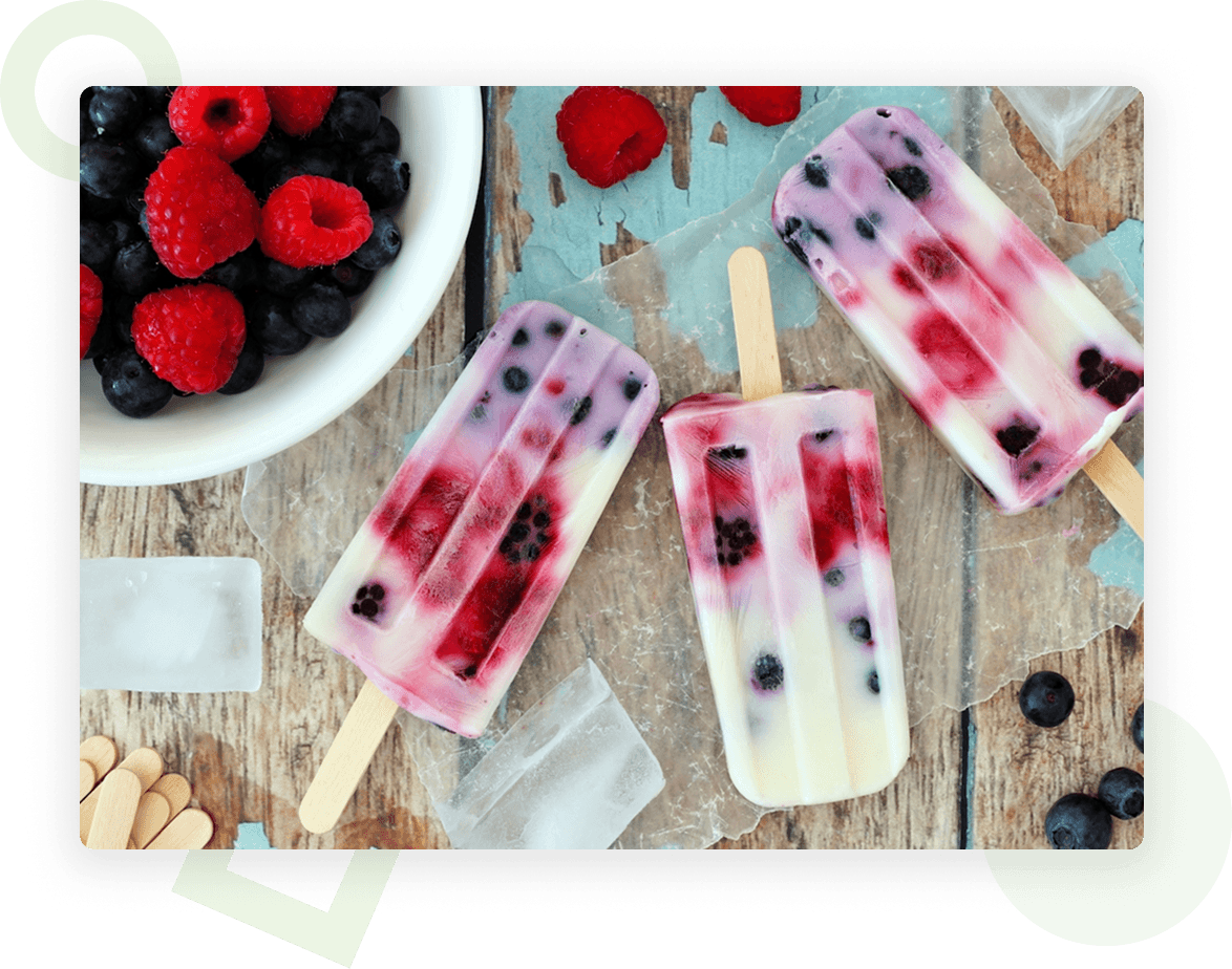 Greek yogurt popsicles 