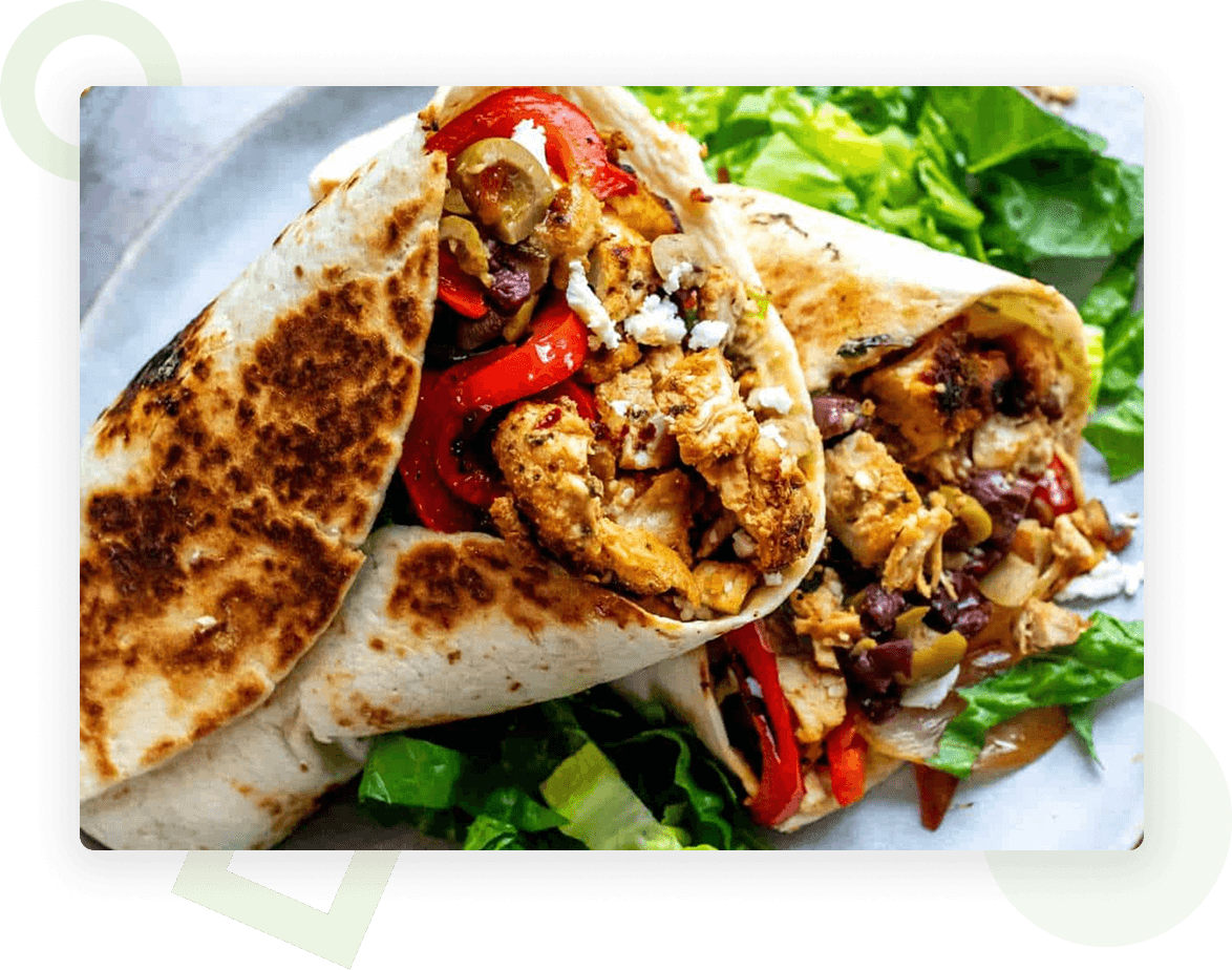Mediterranean wraps 